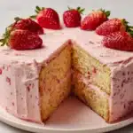 ke with Strawberry Cream Cheese Frosting Recipe