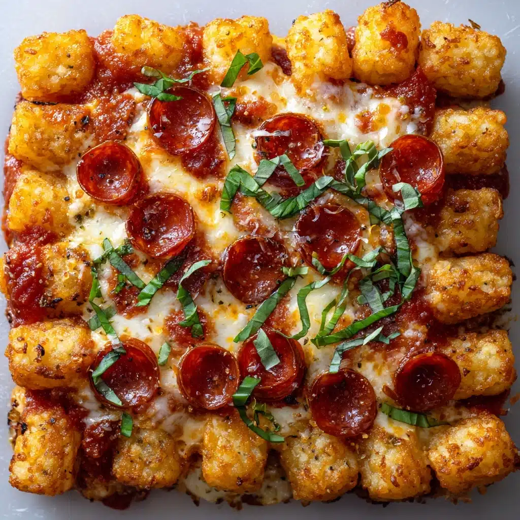 Pepperoni Pizza Tater Tot Casserole Recipe - Recipe Image
