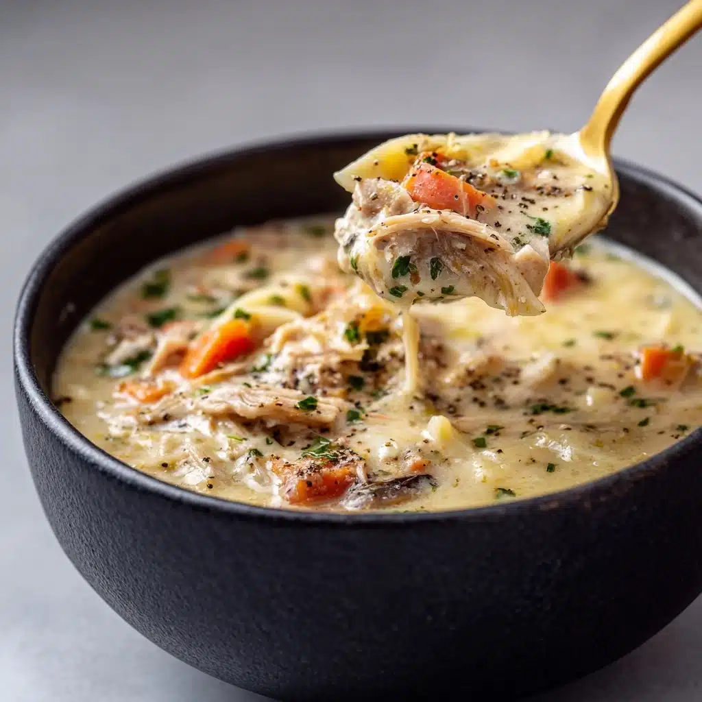Creamy Chicken Alfredo Soup Recipe - Recipe Image