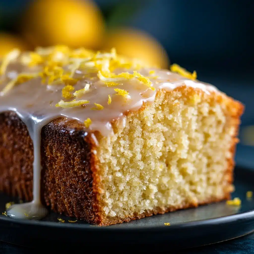 Lemon Condensed Milk Drizzle Cake Recipe - Recipe Image