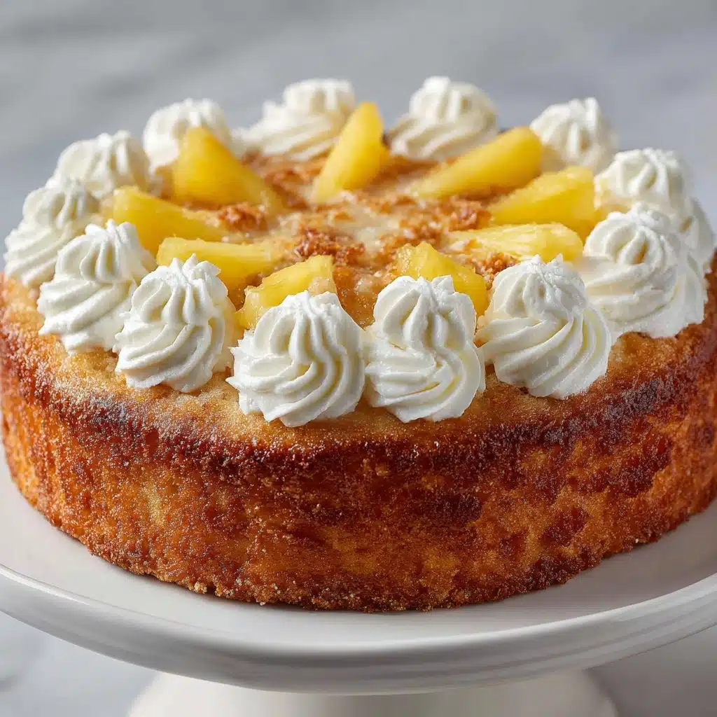 Pineapple Condensed Milk Cake Recipe - Recipe Image