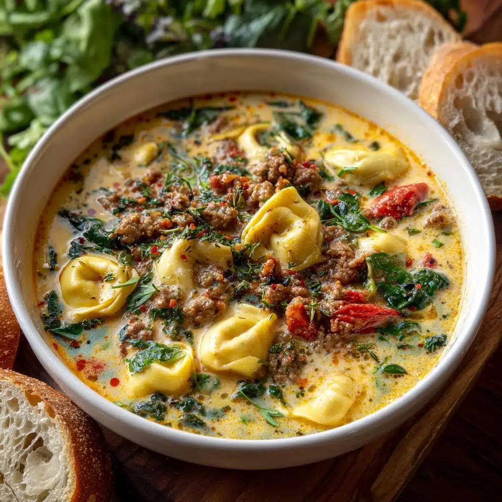 Spicy Sausage and Tortellini Soup: An Incredible Ultimate Recipe - Recipe Image