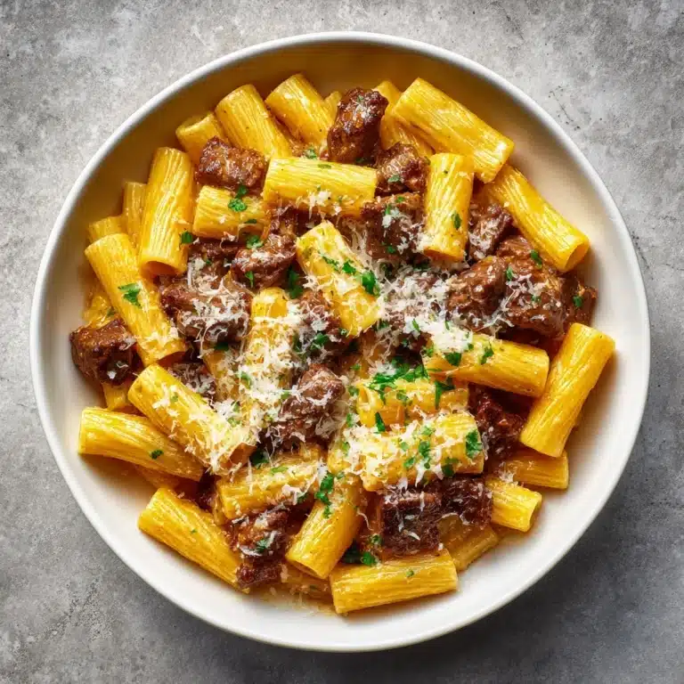 Garlic Butter Steak Tips with Cheesy Rigatoni: An Incredible Ultimate Recipe You Must Try Recipe