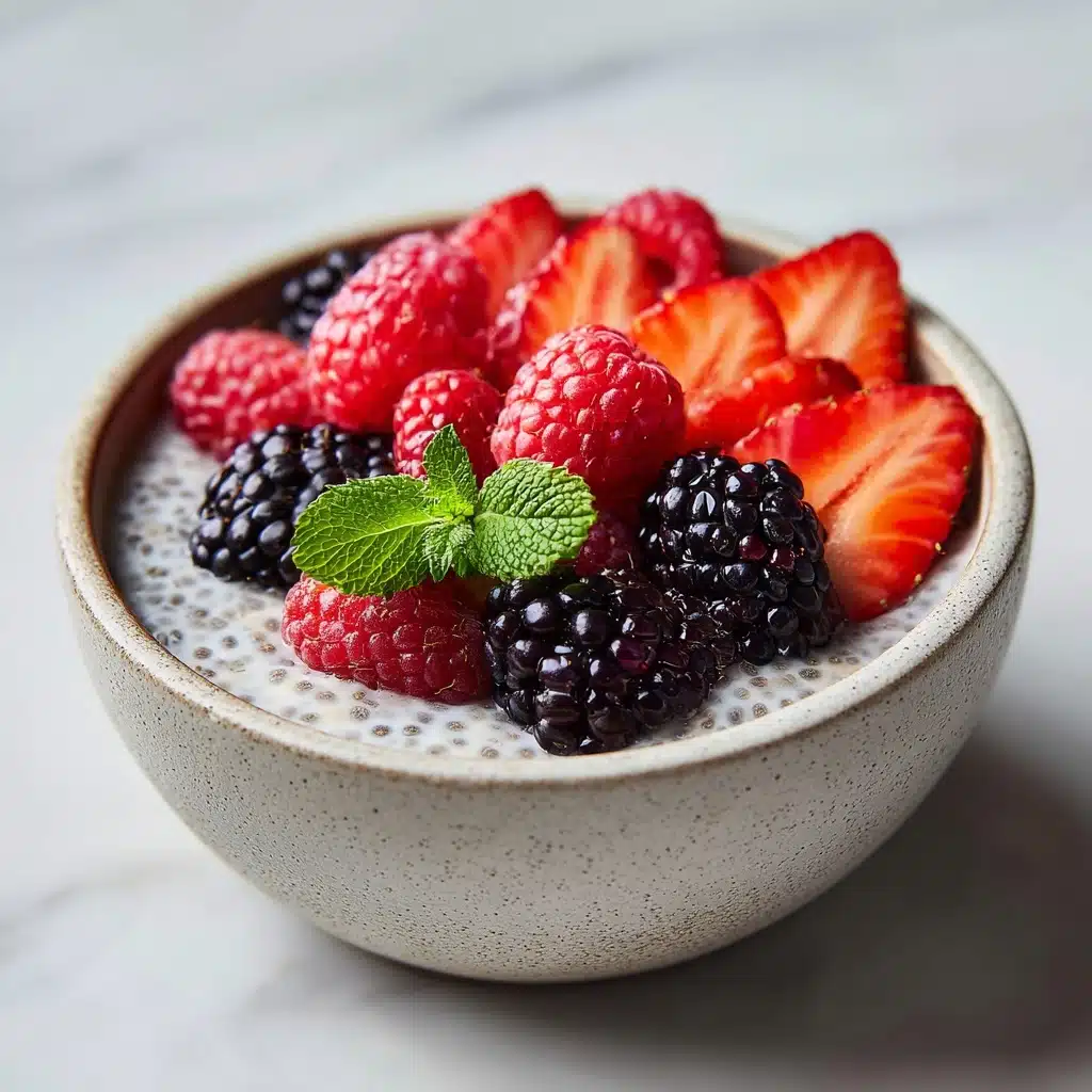 Chia Seed Pudding with Coconut Milk and Berries Recipe