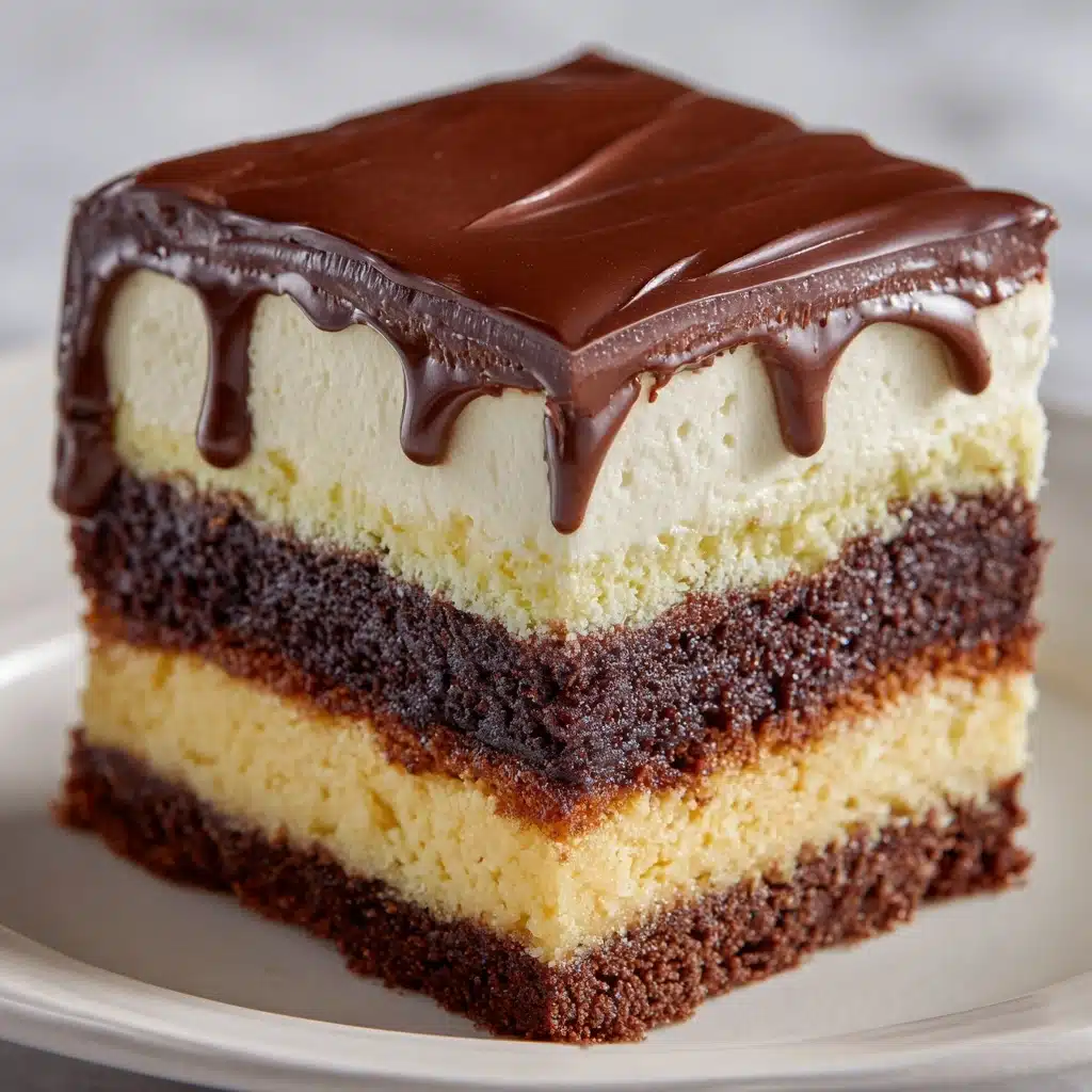 Boston Cream Poke Cake Recipe - Recipe Image