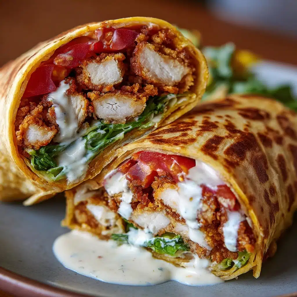 Crispy Chicken Twister Wrap Recipe - Recipe Image