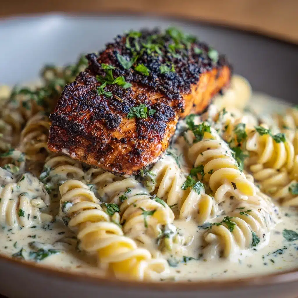 Tuscan Salmon and Mafaldine Pasta Recipe - Recipe Image