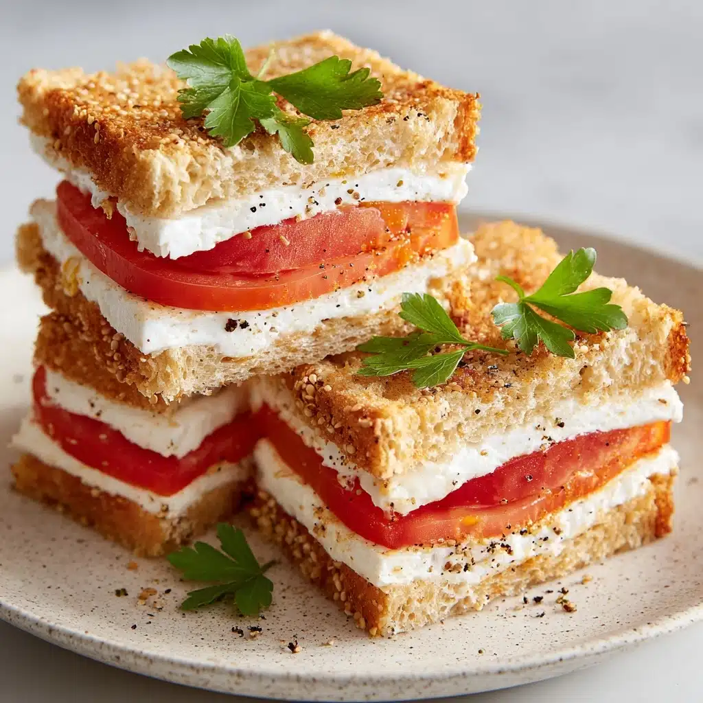 Tomato and Cream Cheese Sandwiches Recipe