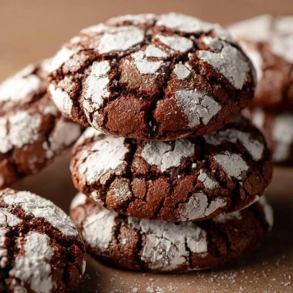 Double Chocolate Crinkle Cookies Recipe