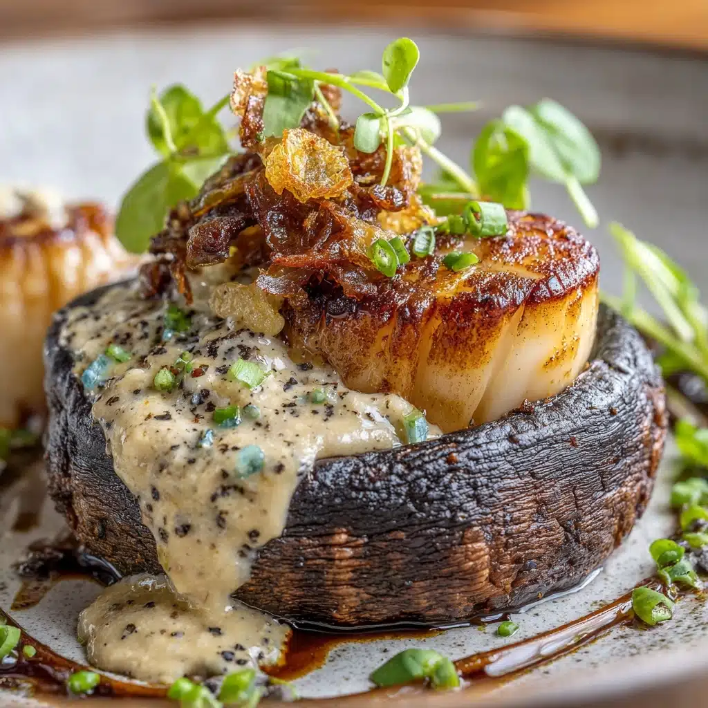 Creamy Garlic Crab-Stuffed Mushrooms Recipe - Recipe Image
