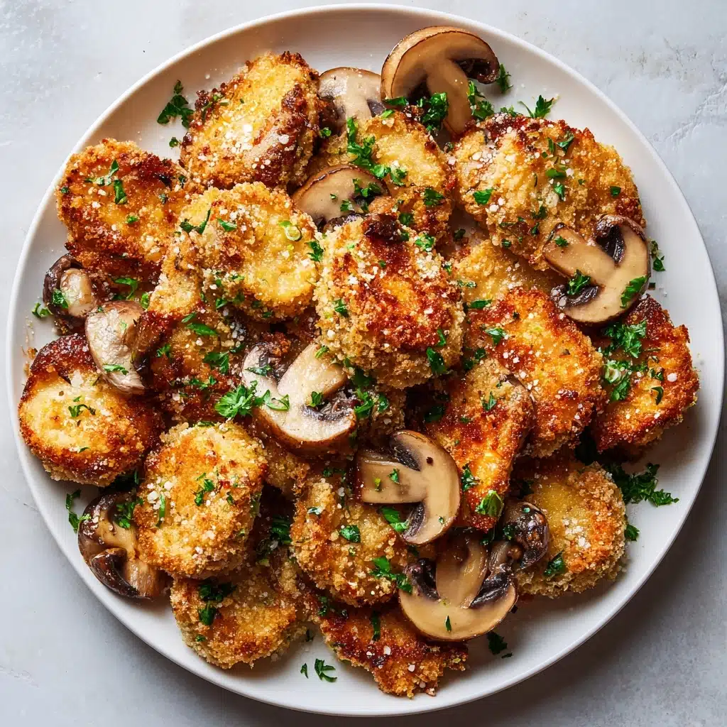 Crispy Breaded Mushrooms Recipe - Recipe Image
