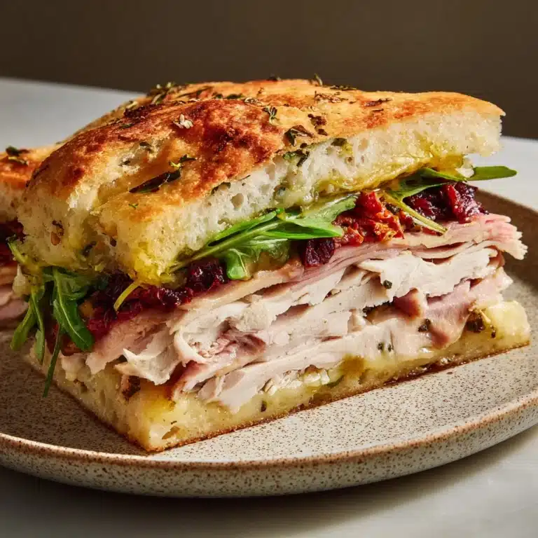 Trader Joe’s Sun-Dried Tomato Focaccia Turkey Sandwich Recipe