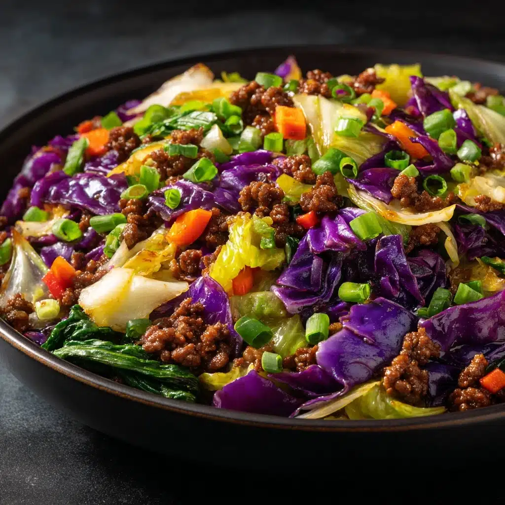 Healthy Ground Beef Cabbage Stir-Fry Recipe - Recipe Image