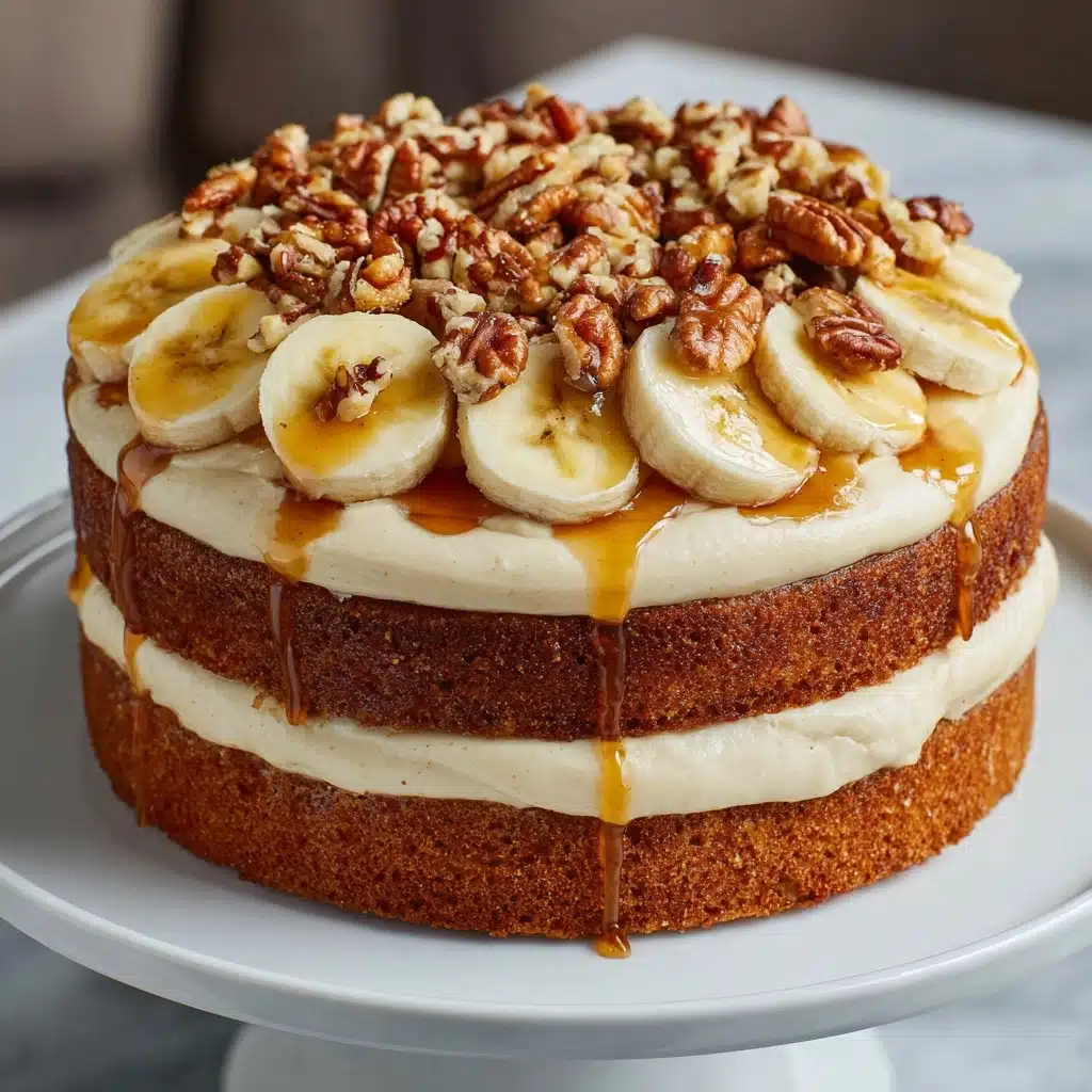 Heavenly Banana Walnut Cream Cake Recipe - Recipe Image
