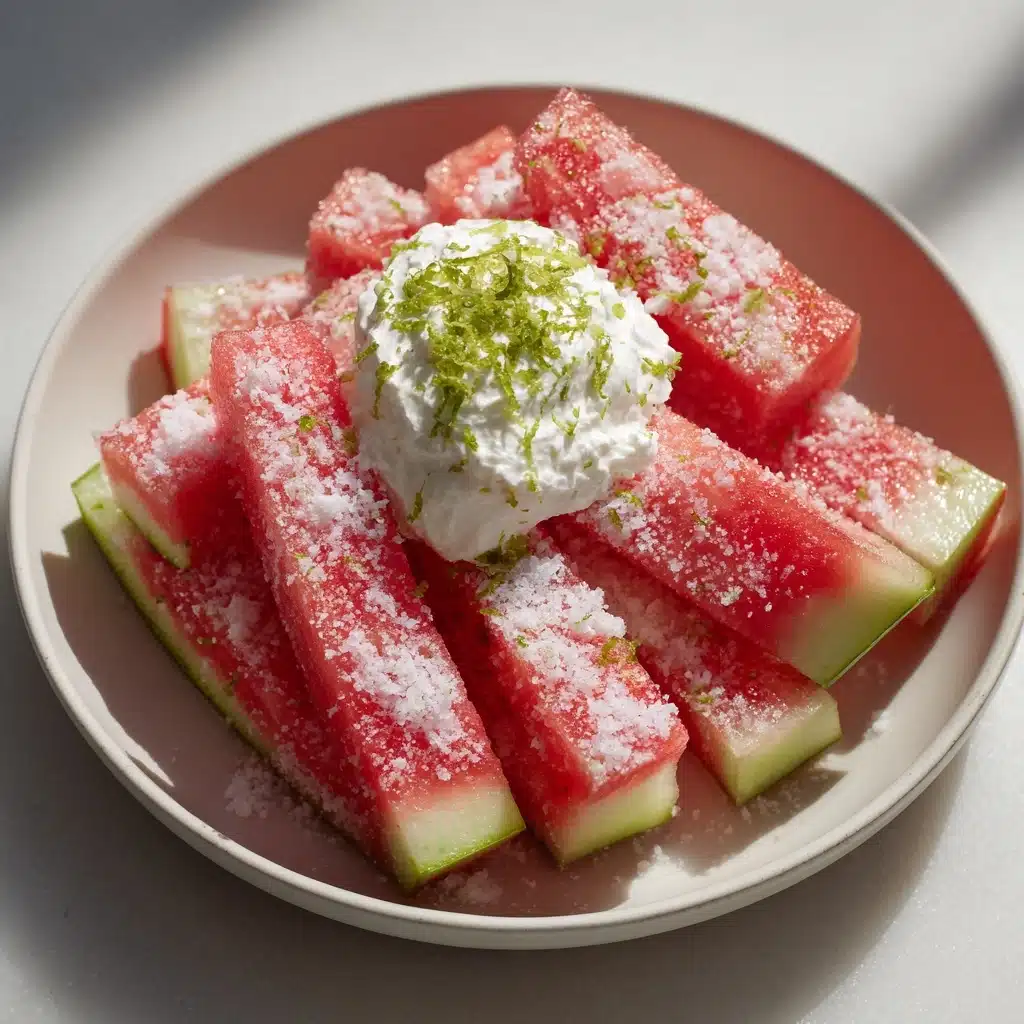 Watermelon Fries with Coconut Lime Dip Recipe - Recipe Image