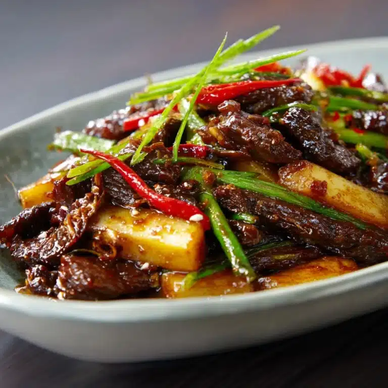 Stir-Fry with Chinese Yam and Beef Recipe