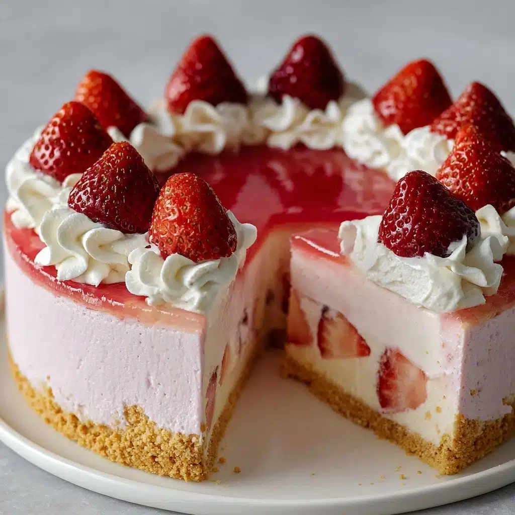 Strawberry Jello Pie Recipe - Recipe Image