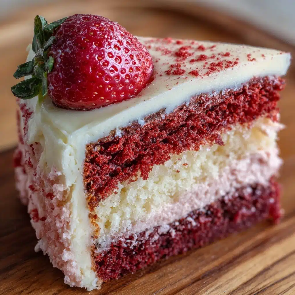 Strawberry Cheesecake Red Velvet Cupcakes Recipe - Recipe Image
