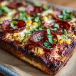 Hot Honey Garlic Flatbread Pizzas Recipe
