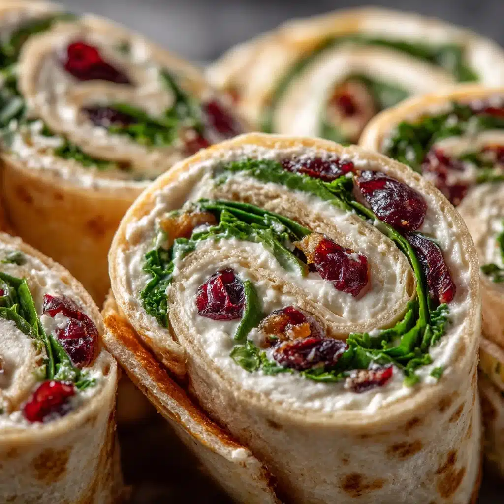 Turkey Cranberry Pinwheels Recipe - Recipe Image