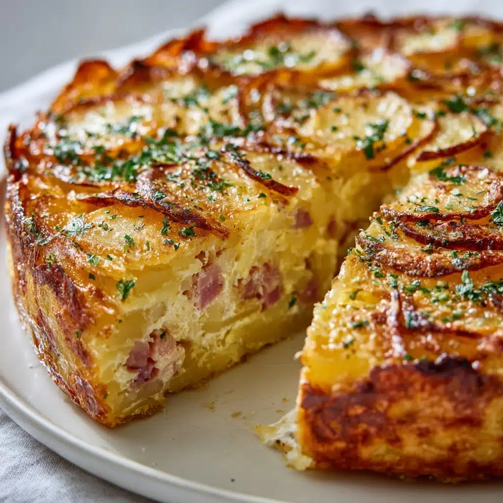 Spanish Tortilla-Inspired Quiche With Hashbrown Crust Recipe - Recipe Image