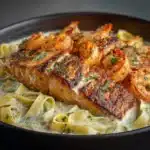 Salmon and Shrimp Alfredo with a Twist Recipe
