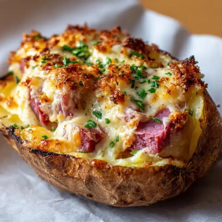 Reuben Stuffed Baked Potatoes Recipe