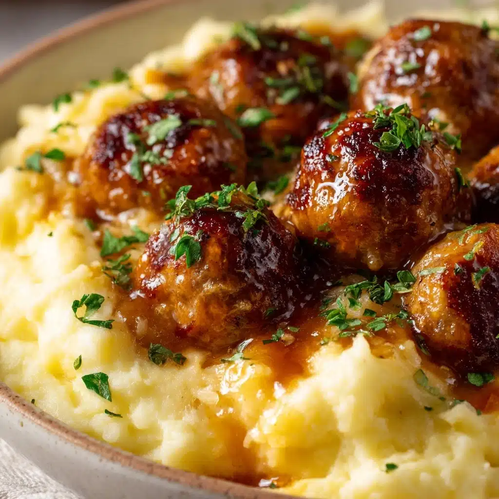 Meatball & Mashed Potato Bake Recipe - Recipe Image