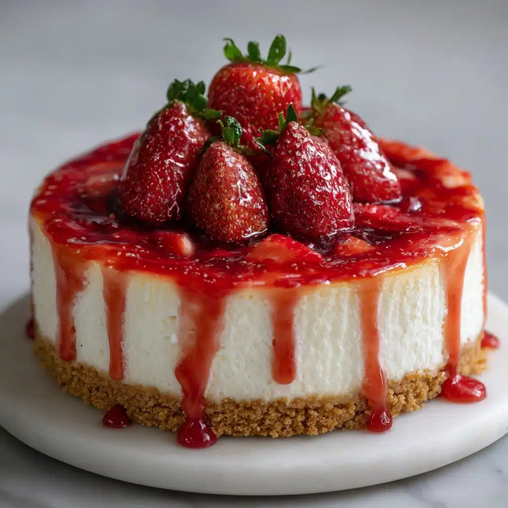 Strawberry Swirl Cheesecake Recipe - Recipe Image