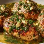 Garlic Chicken with Asiago Gravy Recipe