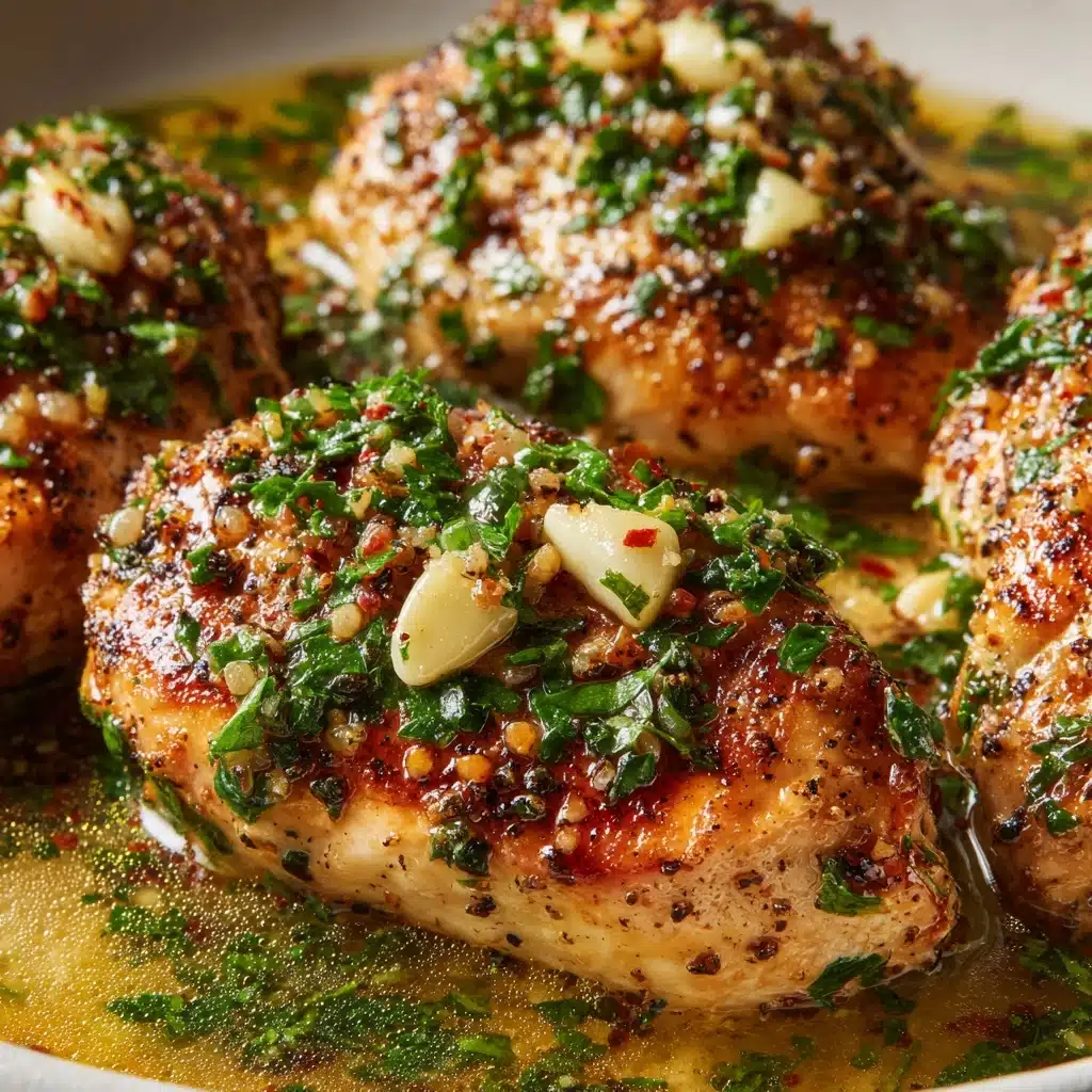 Garlic Chicken with Asiago Gravy Recipe - Recipe Image