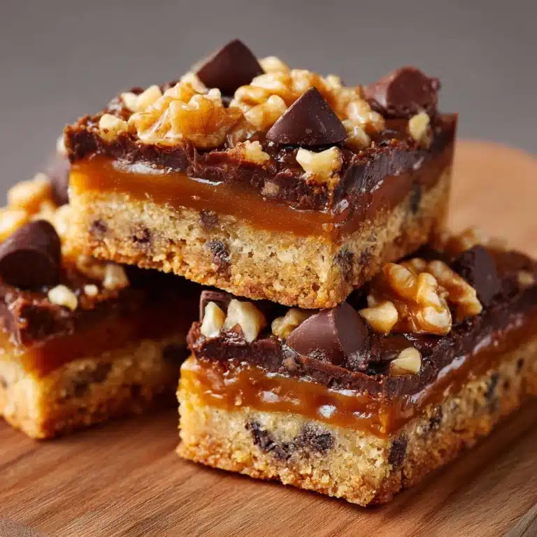 Caramel Chocolate Crunch Bars Recipe