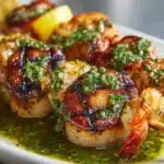 Grilled Surf & Turf Skewers with Chimichurri Recipe