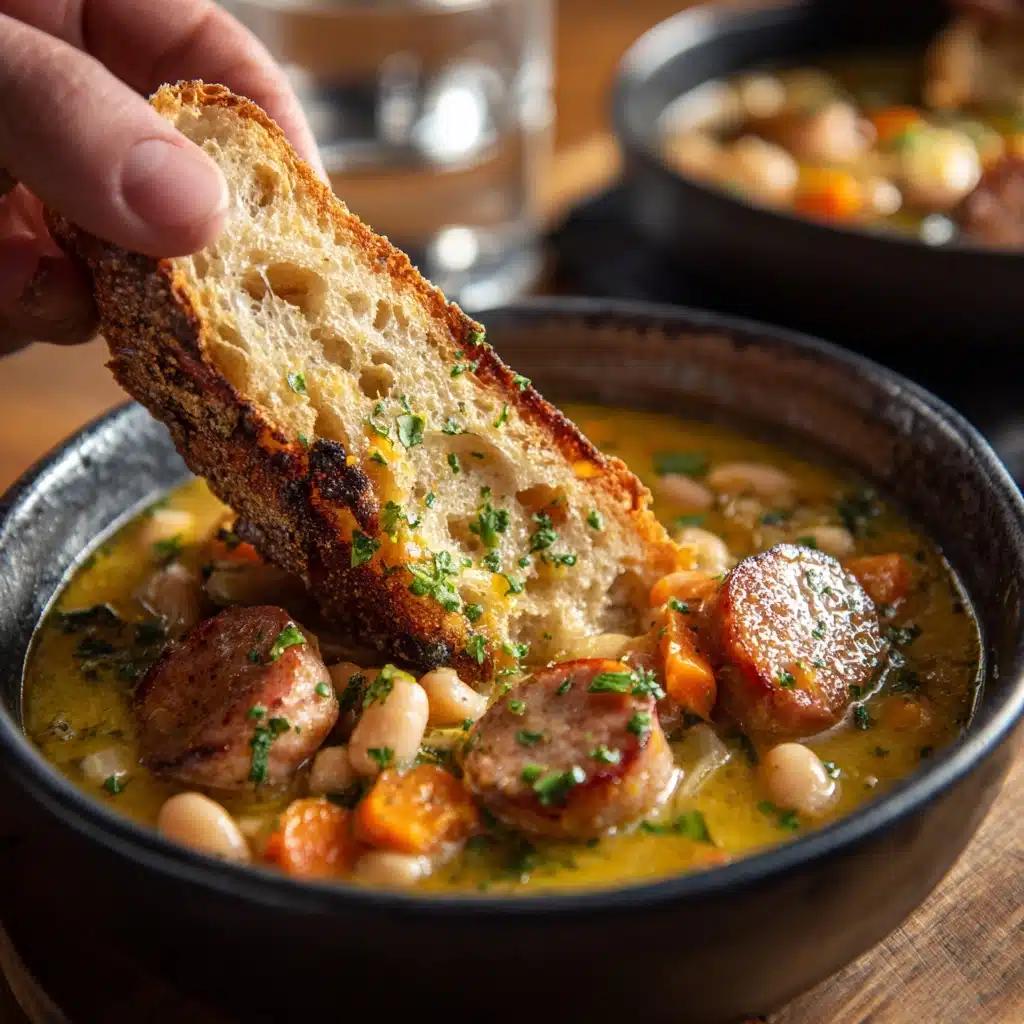 Creamy Bean Soup with Kielbasa Recipe - Recipe Image