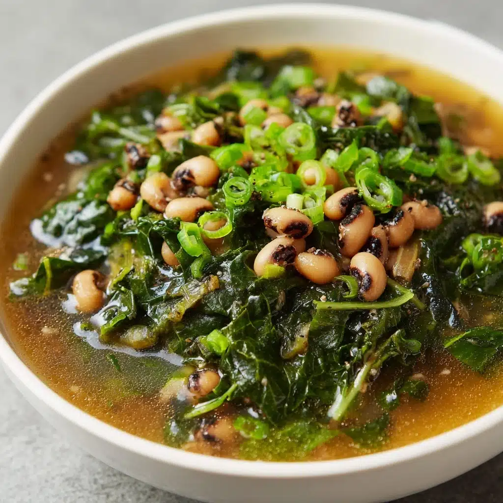 Black-Eyed Peas with Greens Recipe - Recipe Image