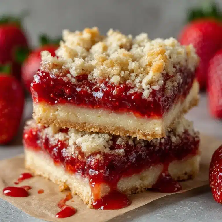 Strawberry Rhubarb Bars Recipe