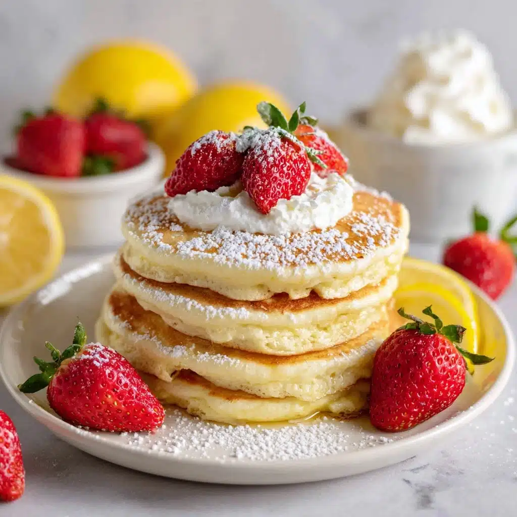 Cloud-like Lemon Soufflé Pancakes Recipe