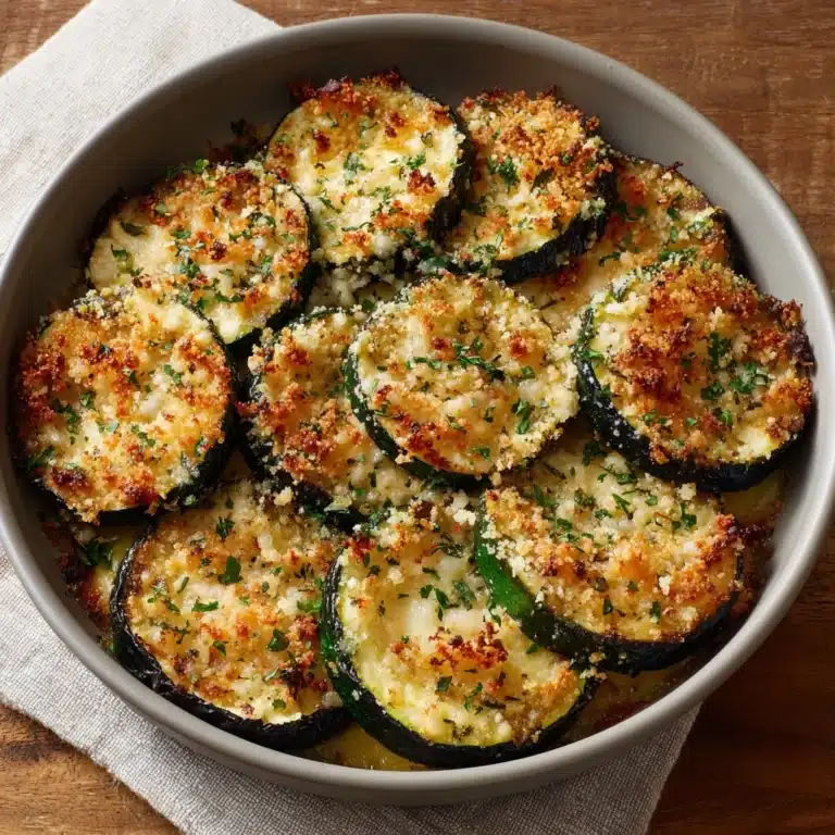 Baked Parmesan Zucchini Rounds Recipe