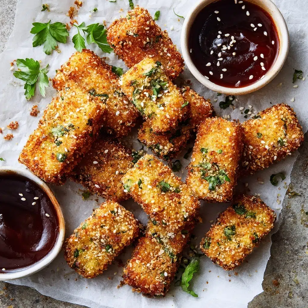 Crispy Chickpea Nuggets with BBQ Sauce Recipe