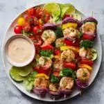 Shrimp and Vegetable Skewers Recipe