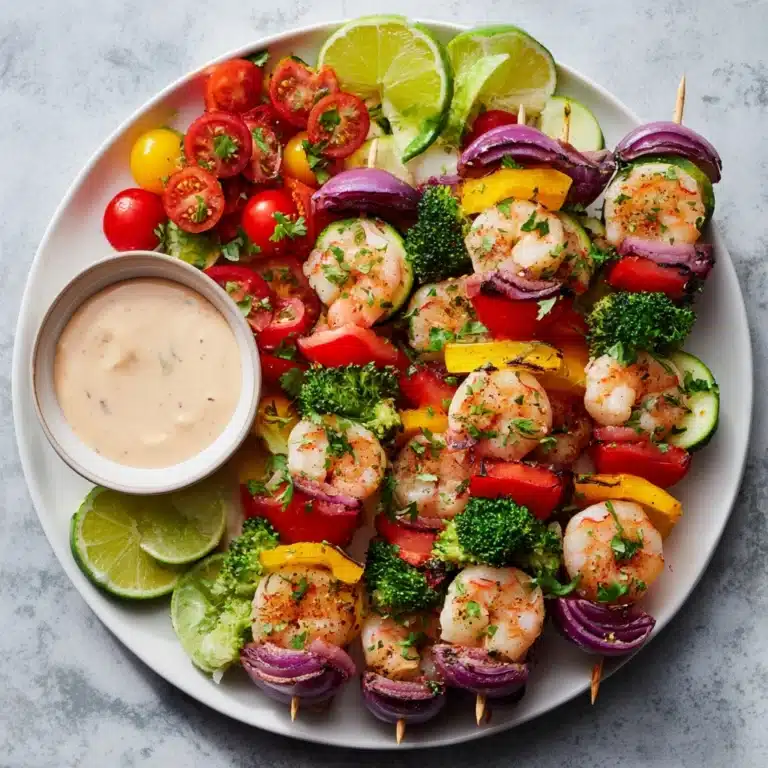 Shrimp and Vegetable Skewers Recipe