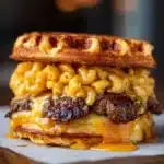 Macaroni and Cheese WAFFLE Cheeseburger: An Amazing Ultimate Recipe