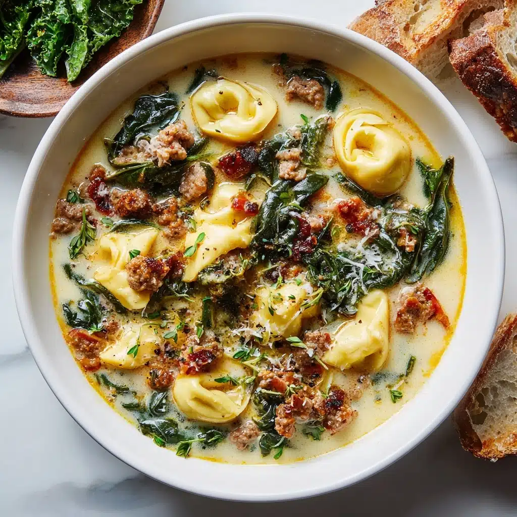 Spicy Sausage and Tortellini Soup: An Incredible Ultimate Recipe - Recipe Image