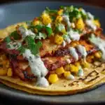 Fried Chicken Street Corn Tacos with Jalapeño Lime Ranch: An Incredible Ultimate Recipe