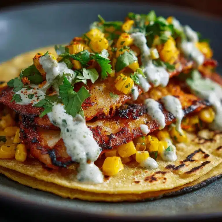 Fried Chicken Street Corn Tacos with Jalapeño Lime Ranch: An Incredible Ultimate Recipe