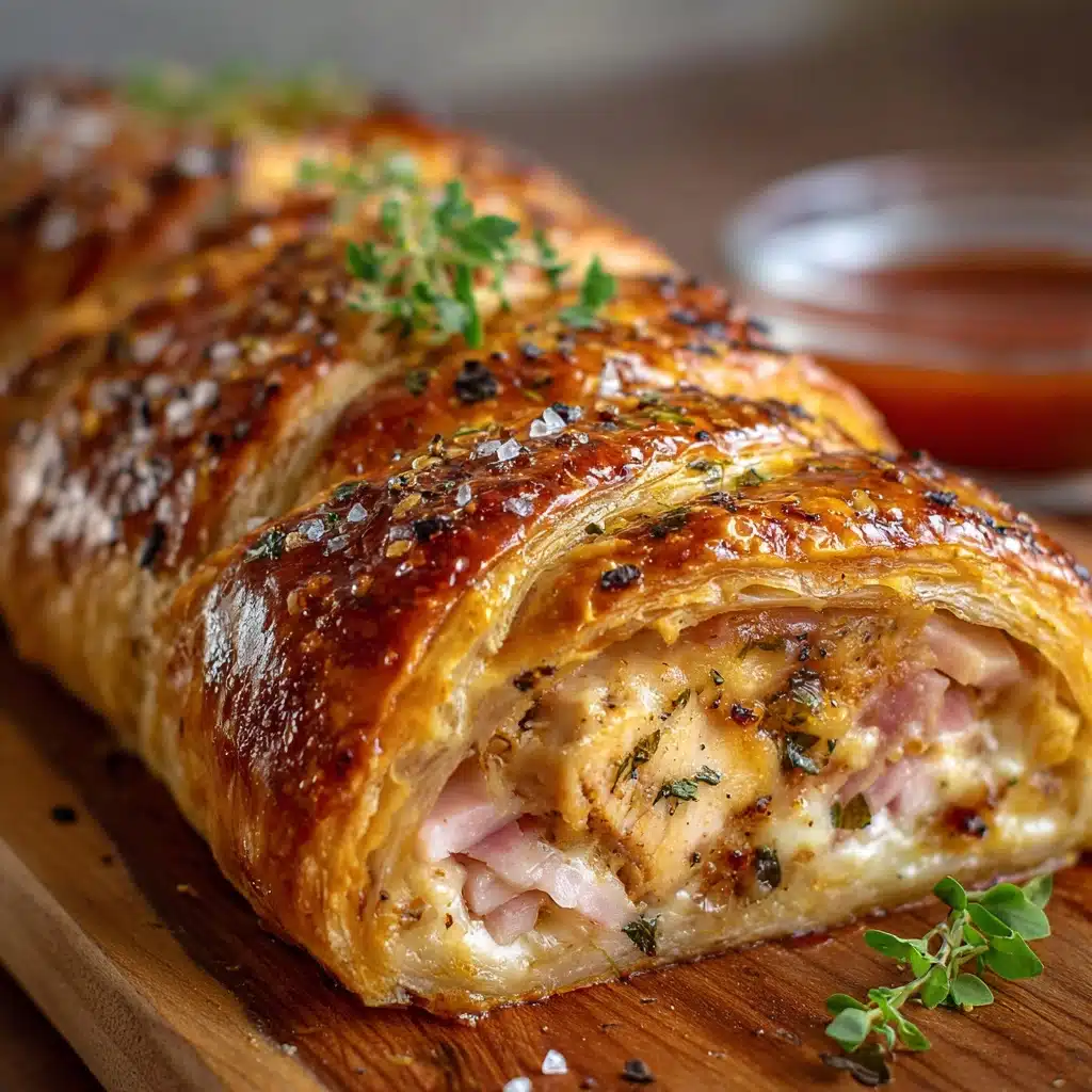 Chicken Cordon Bleu Stromboli Recipe - Recipe Image