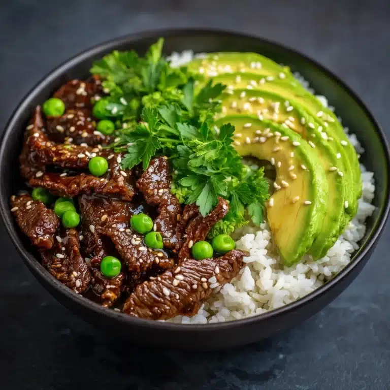 Steak Avocado Rice Bowl Recipe