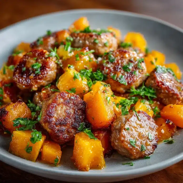 Sausage Sweet Potatoes Honey Garlic Recipe