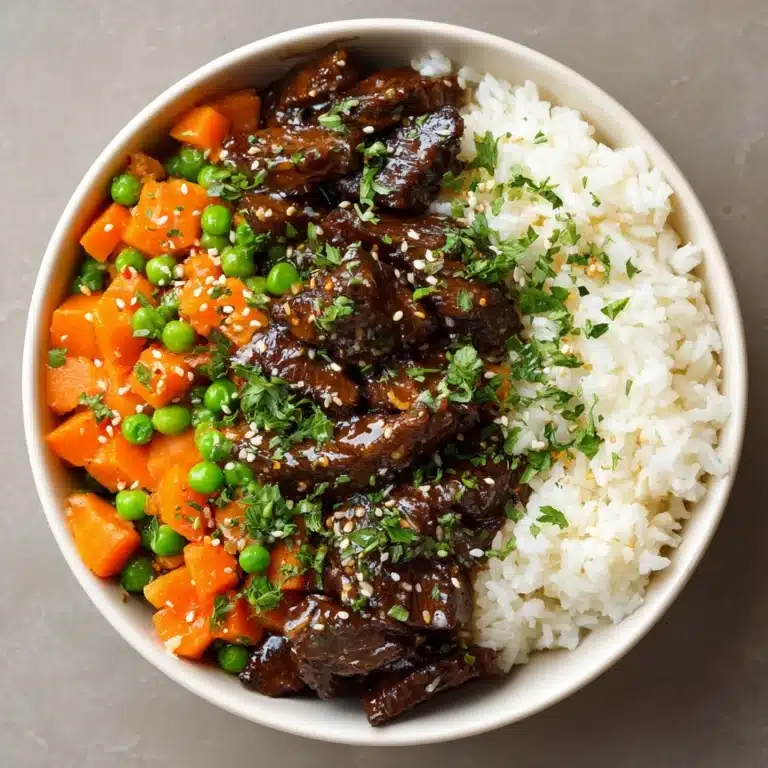 Crispy Beef Rice Bowl Recipe