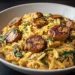 Creamy Chicken Sausage Orzo Recipe